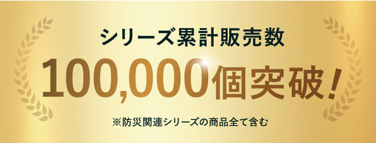 シリーズ累計販売数 100,000個突破！